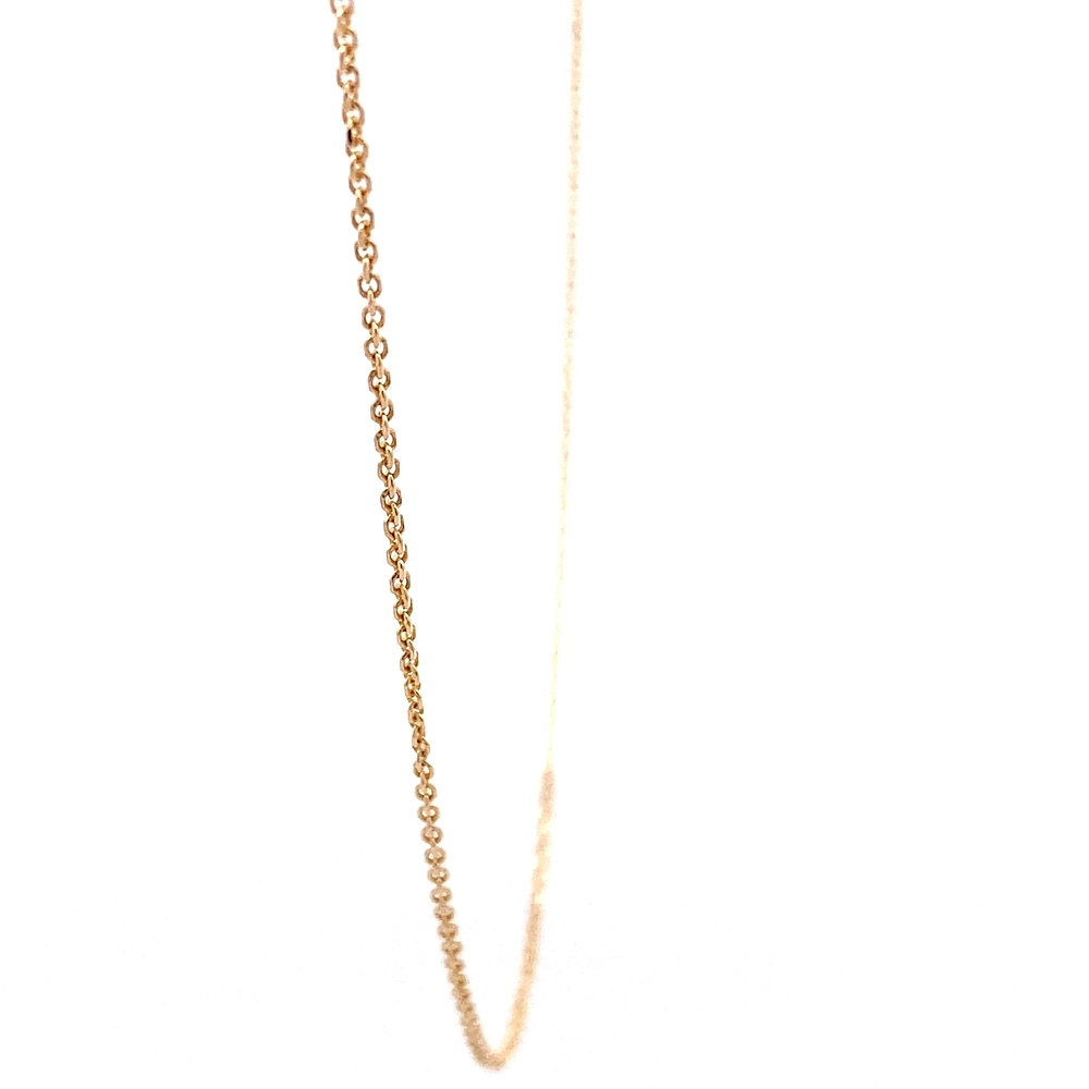 Cadena de Oro Miel 18K Rolo