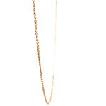 Cadena de Oro Miel 18K Rolo