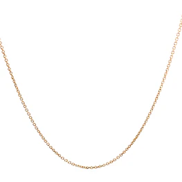 Cadena de Oro Miel 18K Rolo