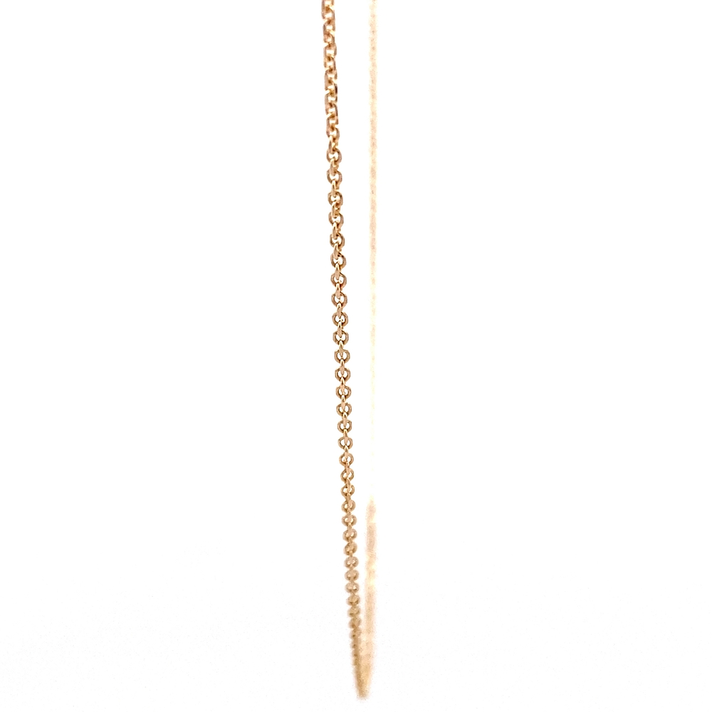 Cadena de Oro Miel 18K Rolo