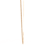 Cadena de Oro Miel 18K Rolo