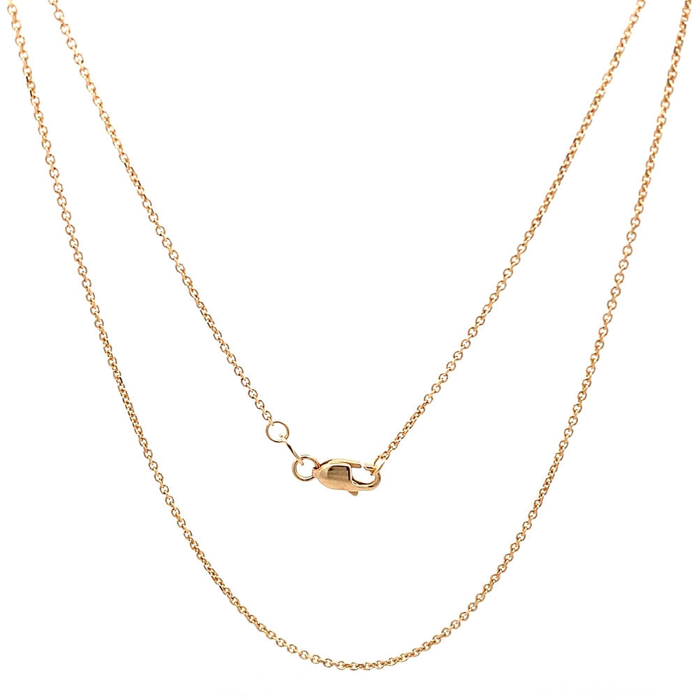 Cadena de Oro Miel 18K Rolo