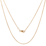 Cadena de Oro Miel 18K Rolo