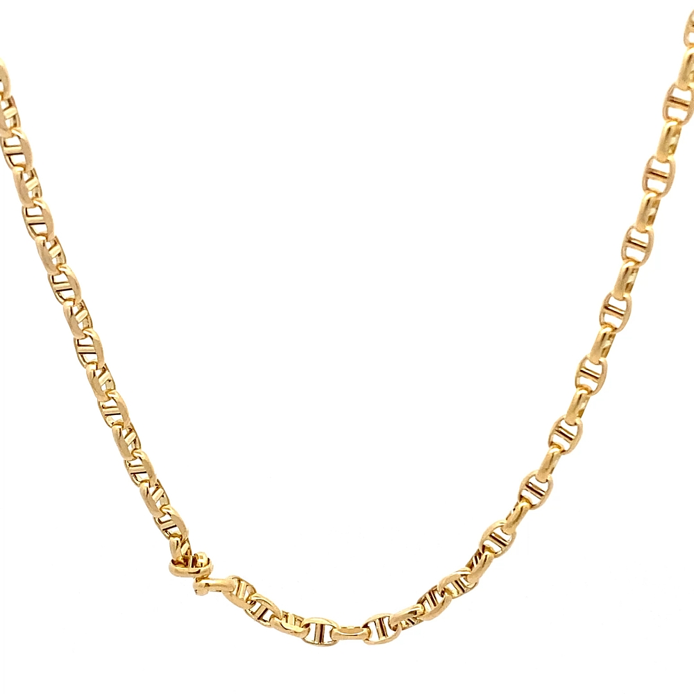 Cadena de Oro Amarillo 18K Banana