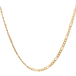 Cadena de Oro Amarillo 18K Figaro 3X1