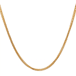 Cadena de Oro Amarillo 18K Espigada