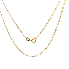 Cadena de Oro Amarillo 18K Figaro 3x1