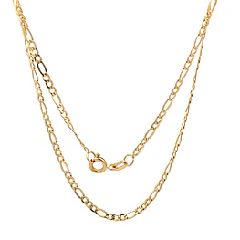 Cadena de Oro Amarillo 18K Figaro 3X1