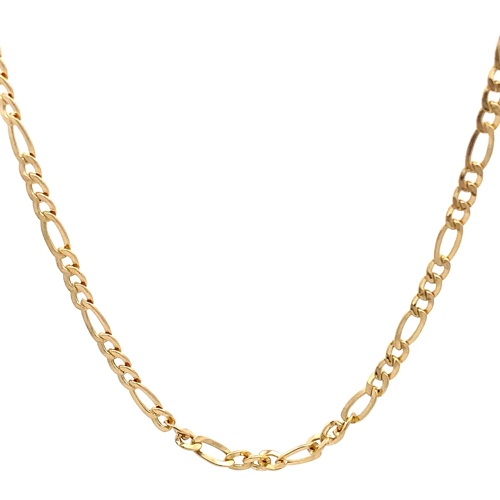 Cadena de Oro Amarillo 18K Figaro 3X1