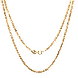 Cadena de Oro Amarillo 18K Espigada