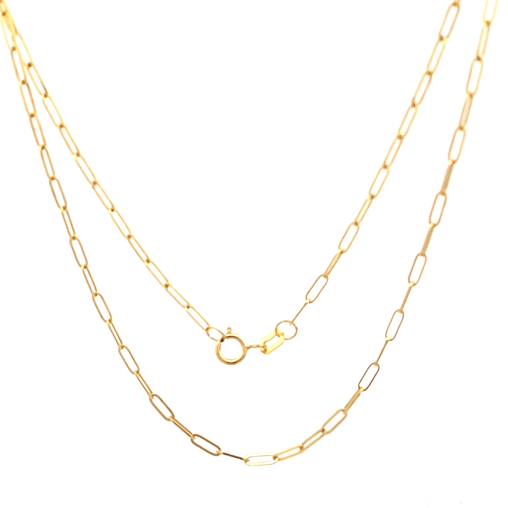 Cadena de Oro Amarillo 18K Limada