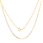 Cadena de Oro Amarillo 18K Limada