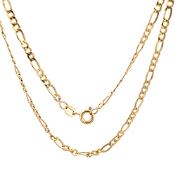 Cadena de Oro Amarillo 18K Figaro 3X1