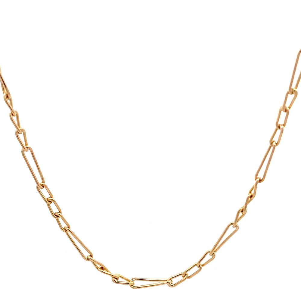 Cadena de Oro Amarillo 18K Figaro 3X1