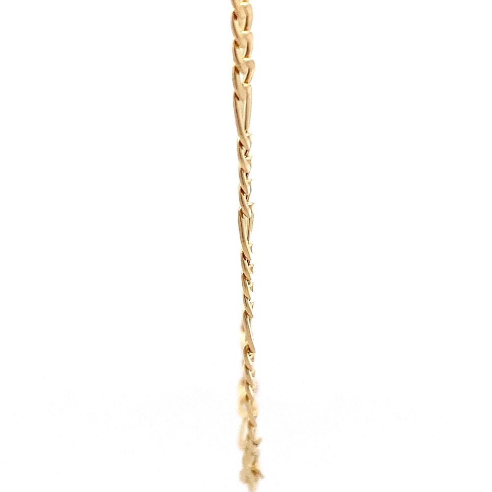 Cadena de Oro Amarillo 18K Figaro 3X1