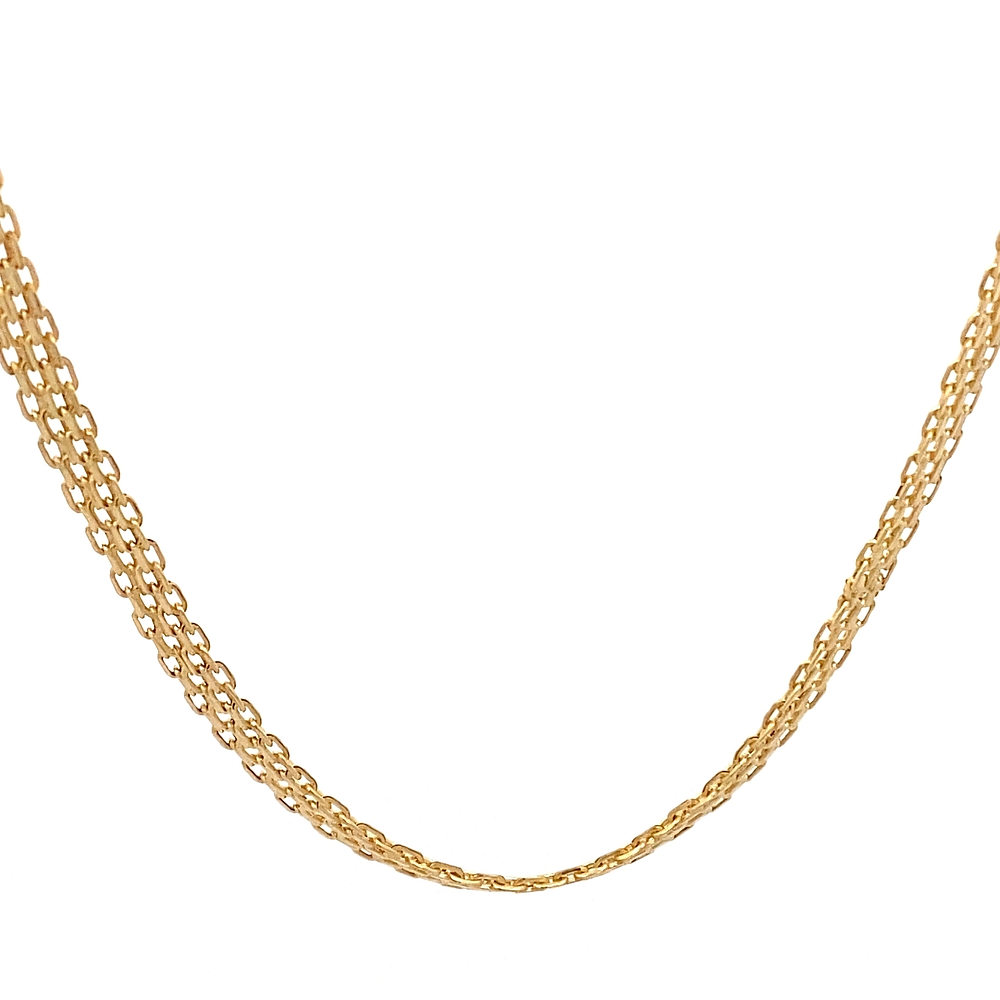 Cadena de Oro Amarillo 18K Bismark