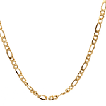 Cadena de Oro Amarillo 18K Figaro 3X1