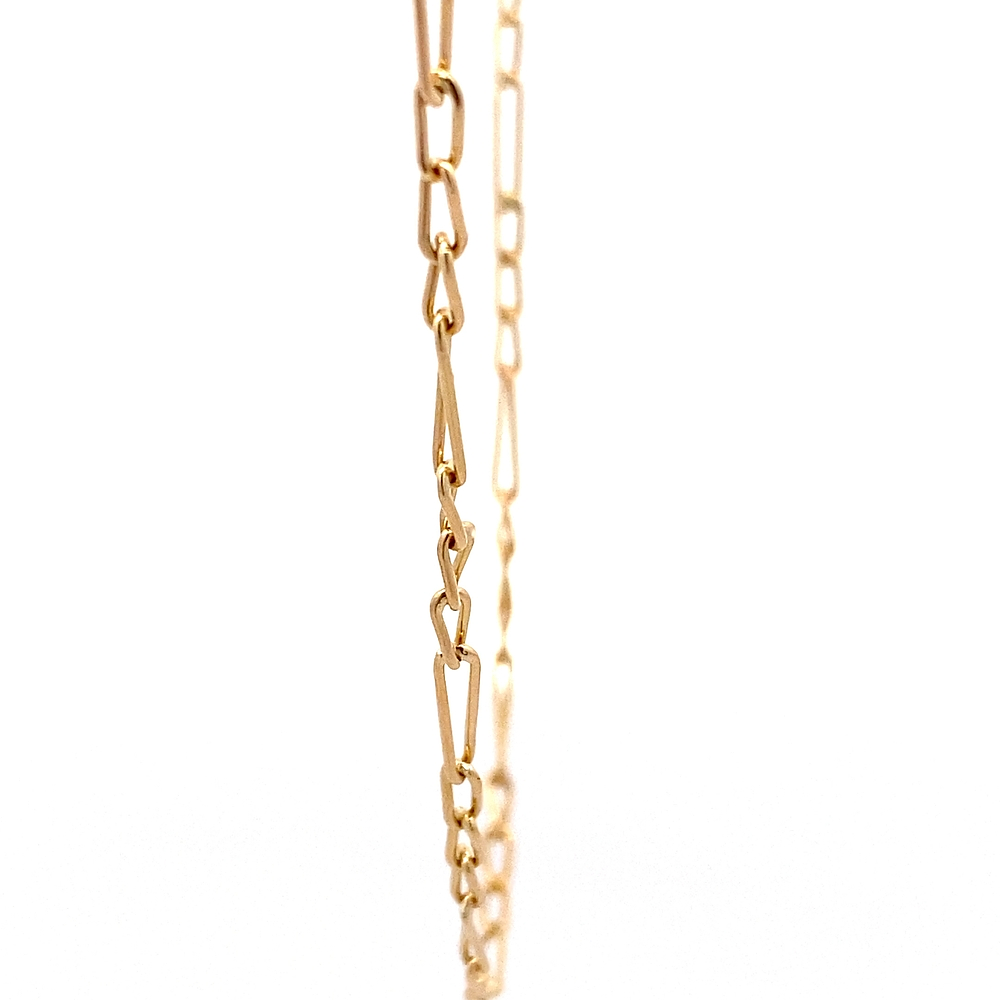 Cadena de Oro Amarillo 18K Figaro 3X1