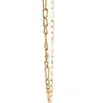 Cadena de Oro Amarillo 18K Figaro 3X1