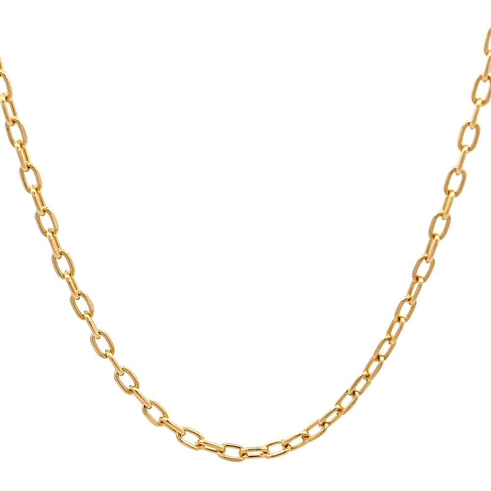 Cadena de Oro Amarillo 18K Limada