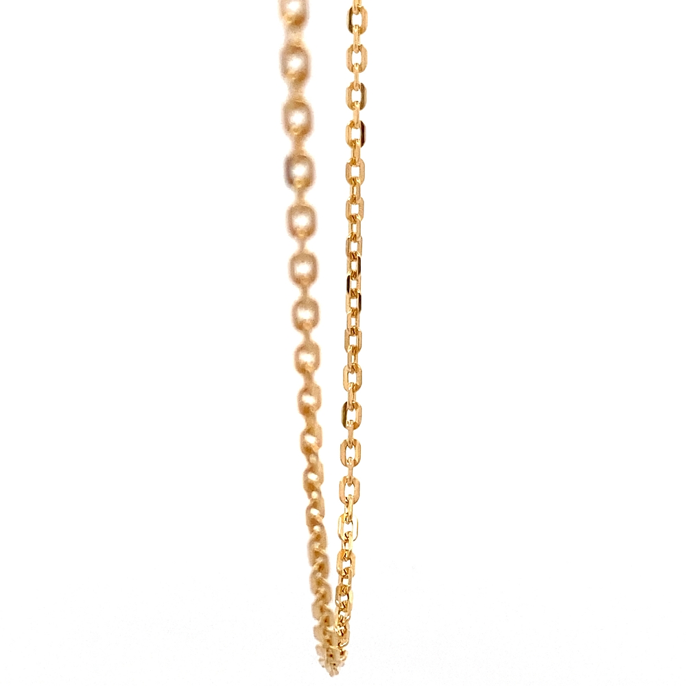 Cadena de Oro Amarillo 18K Limada