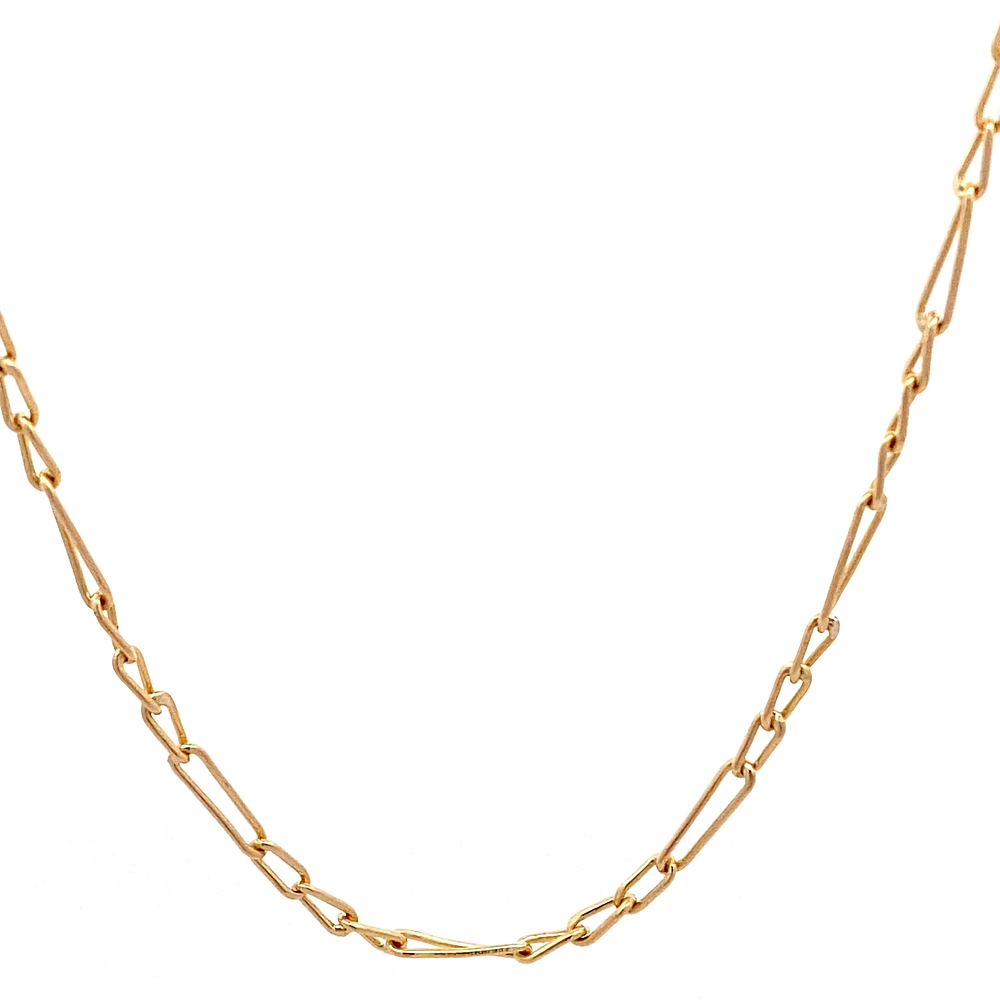 Cadena de Oro Amarillo 18K Figaro 3X1