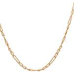 Cadena de Oro Amarillo 18K Figaro 3X1