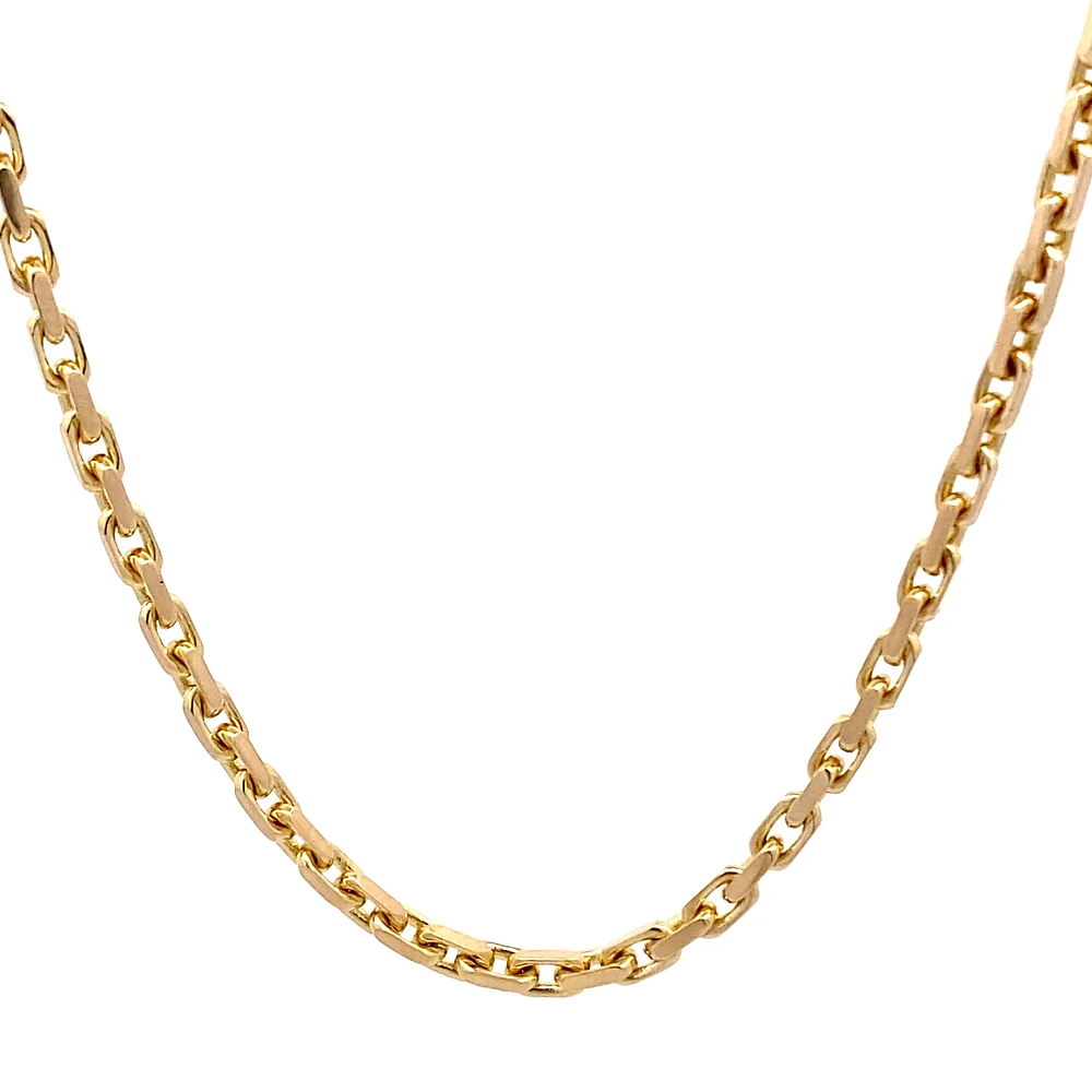 Cadena de Oro Amarillo 18K Limada