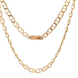Cadena de Oro Amarillo 18K Banana