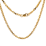 Cadena de Oro Amarillo 18K Limada