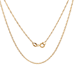 Cadena de Oro Amarillo 18K Singapur