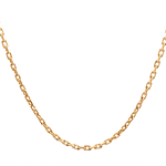 Cadena de Oro Amarillo 18K Limada