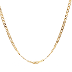 Cadena de Oro Amarillo 18K Banana