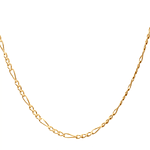 Cadena de Oro Amarillo 18K Figaro 3X1