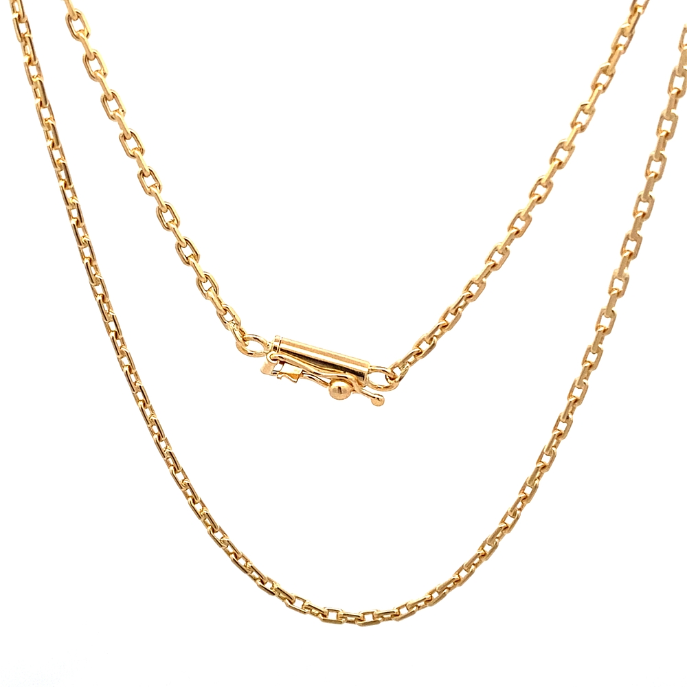 Cadena de Oro Amarillo 18K Limada