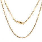 Cadena de Oro Amarillo 18K Limada