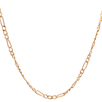 Cadena de Oro Amarillo 18K Figaro 3X1