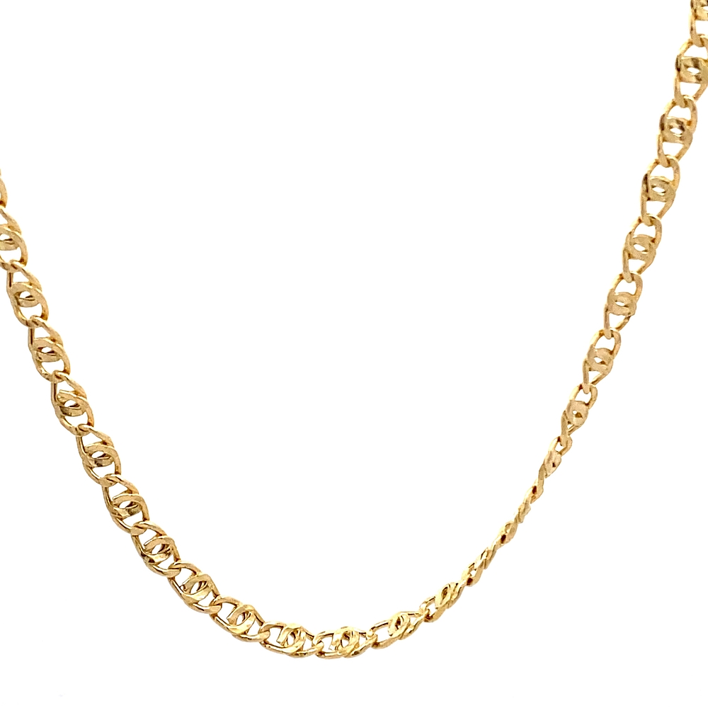 Cadena de Oro Amarillo 18K Ojo de Perdiz