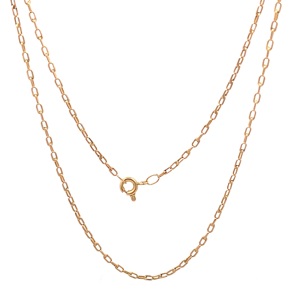 Cadena de Oro Amarillo 18K Limada