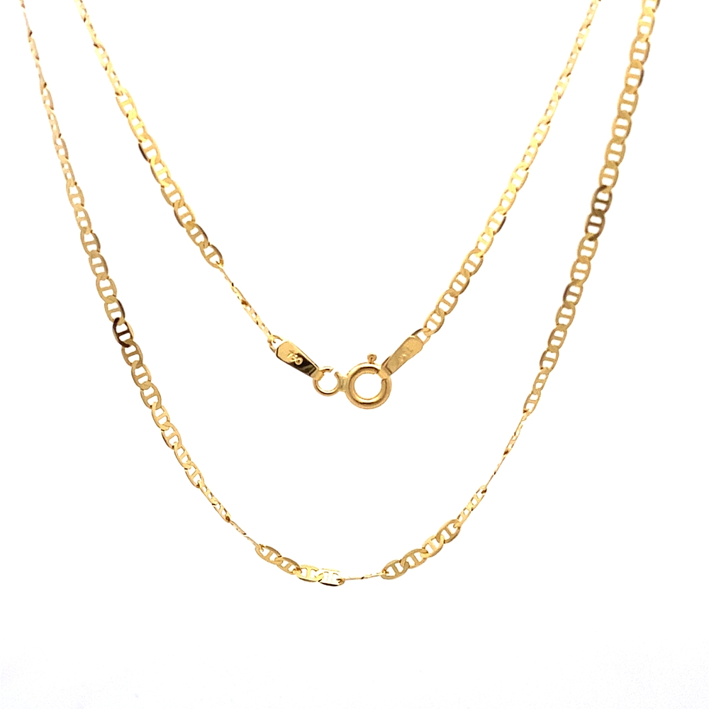 Cadena de Oro Amarillo 18K Banana