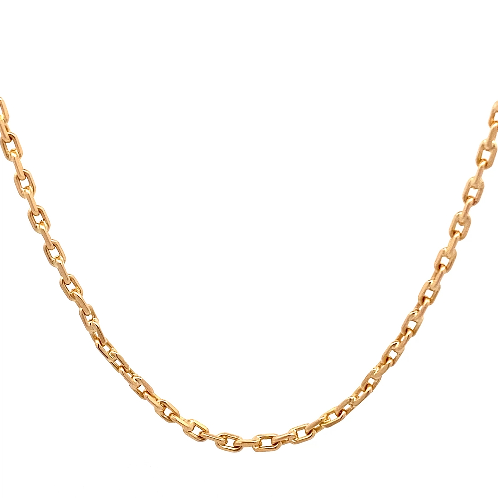 Cadena de Oro Amarillo 18K Limada