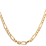 Cadena de Oro Amarillo 18K Figaro 3X1