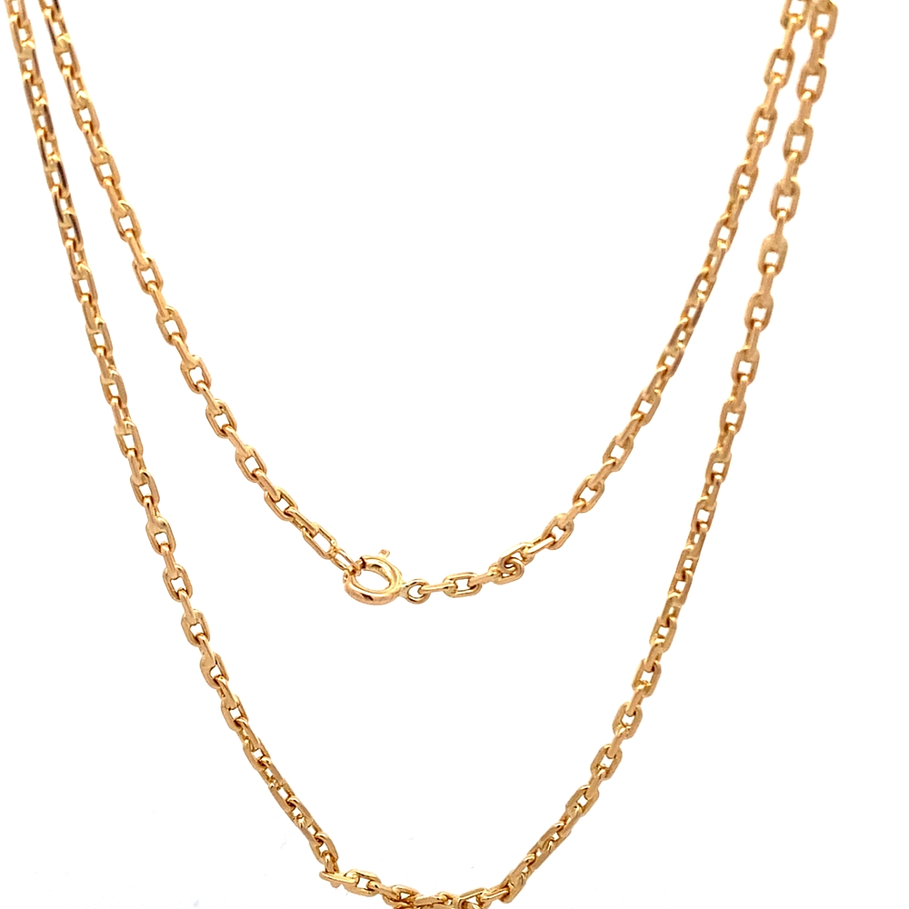 Cadena de Oro Amarillo 18K Limada