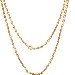 Cadena de Oro Amarillo 18K Limada