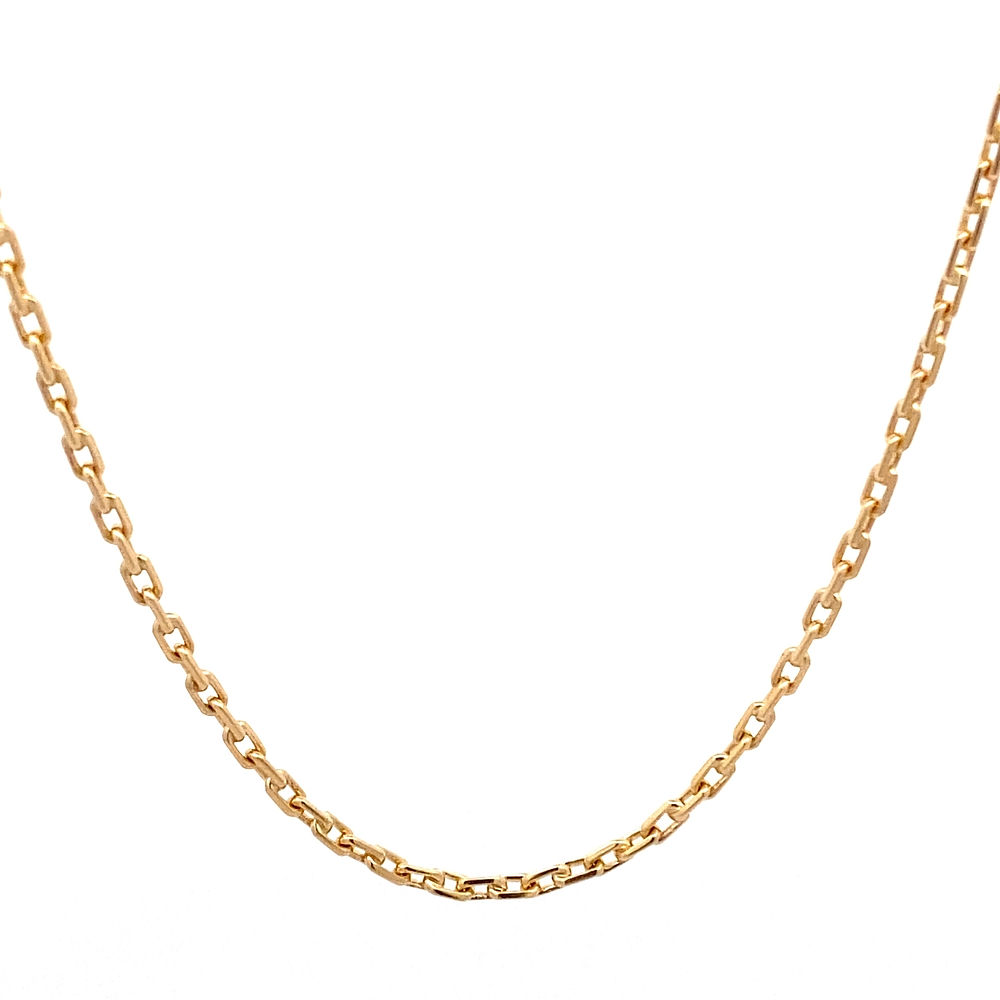 Cadena de Oro Amarillo 18K Limada