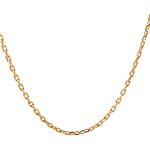 Cadena de Oro Amarillo 18K Limada