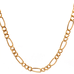 Cadena de Oro Amarillo 18K Figaro 3X1