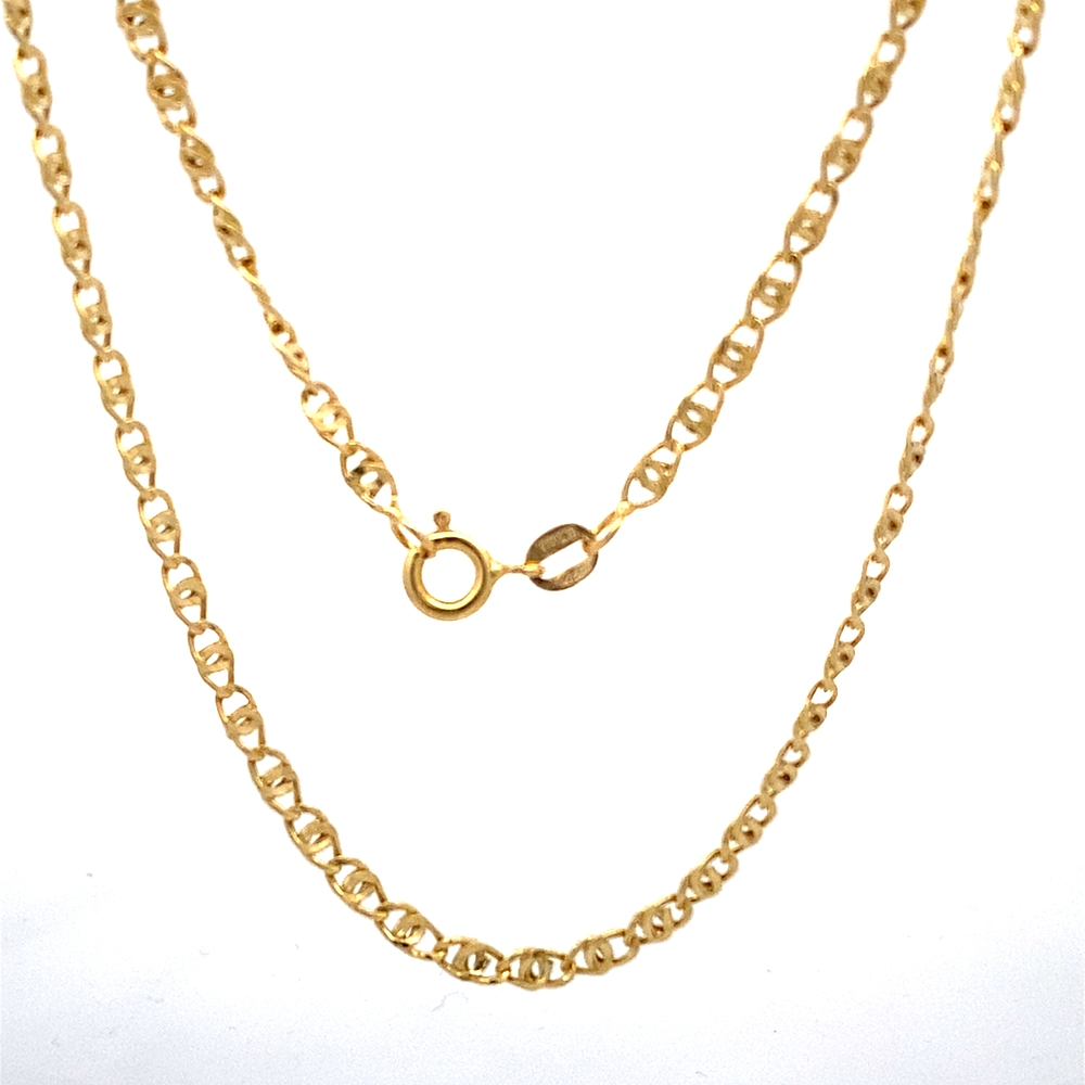 Cadena de Oro Amarillo 18K Ojo de Perdiz