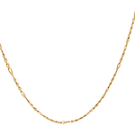 Cadena de Oro Amarillo 18K Figaro 3X1