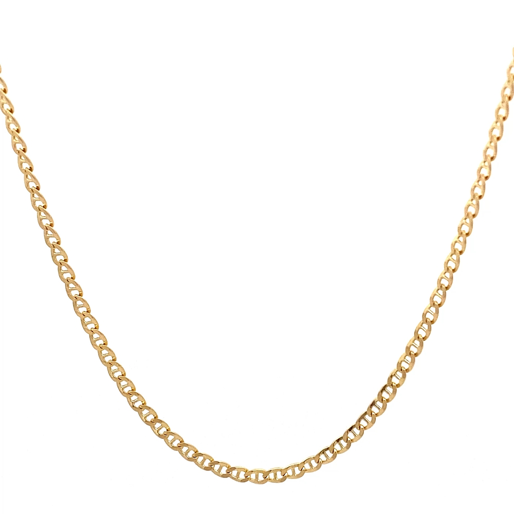 Cadena de Oro Amarillo 18K Banana